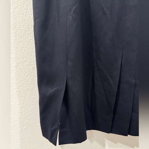 Vintage Escada by Margaretha Ley 100% Wool Black Pencil Skirt Size 36 - Picture 11 of 15